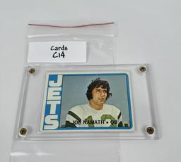 1972 Topps Joe Namath 100 NFL Football Card