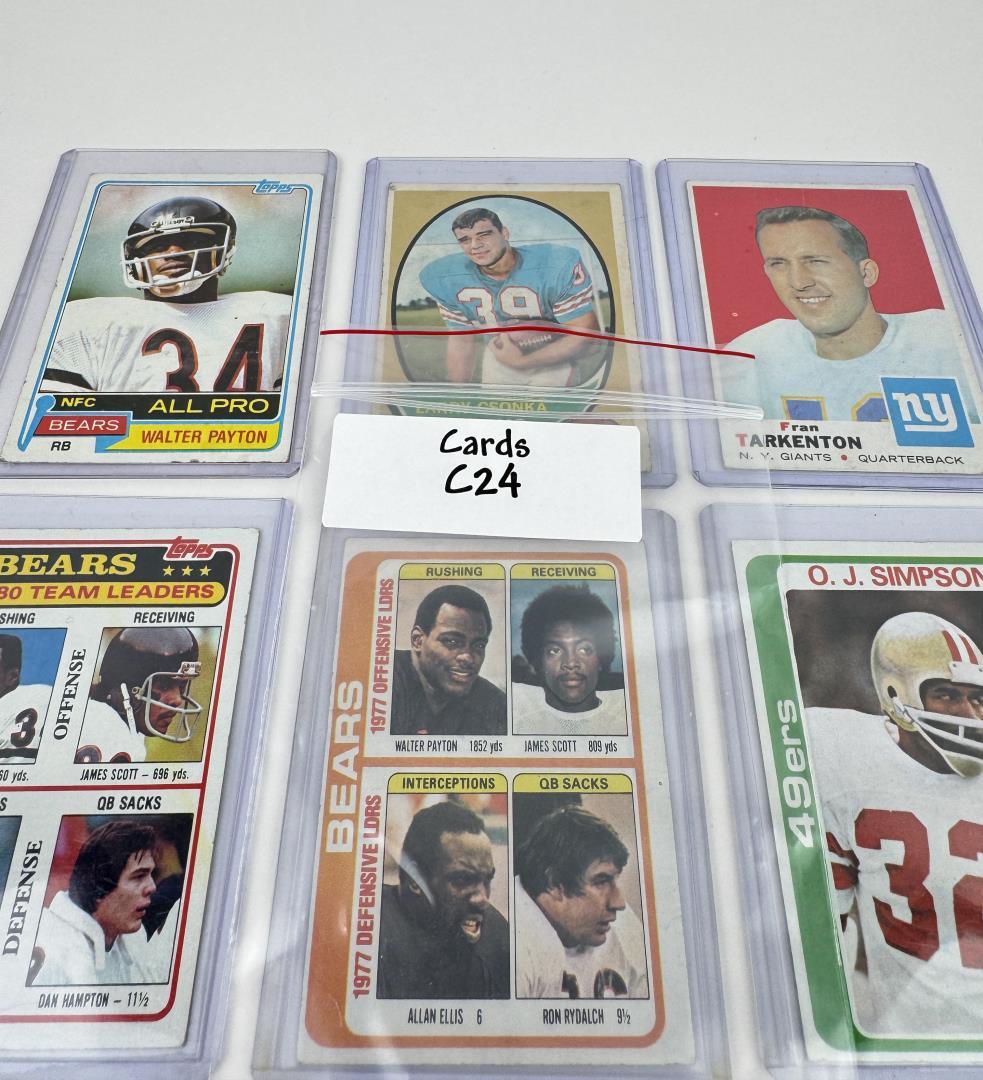 Group Of Vintage NFL Football Cards