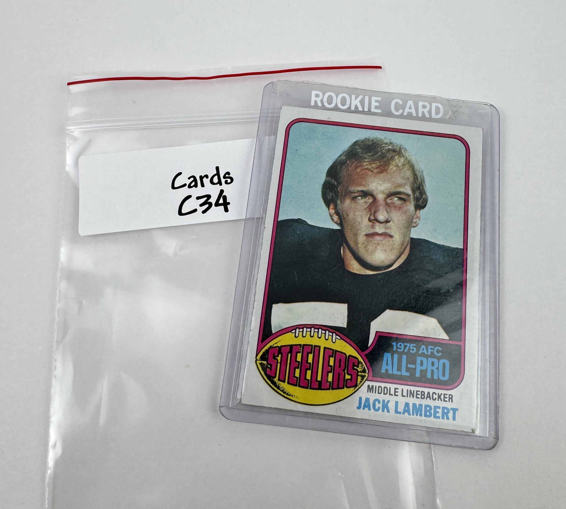 1976 Topps Jack Lambert 220 NFL Football Card
