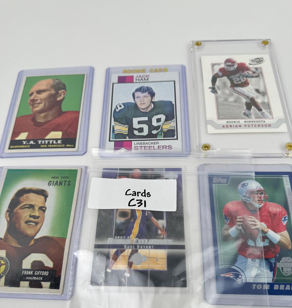 Group Of Football and Basketball Sports Cards