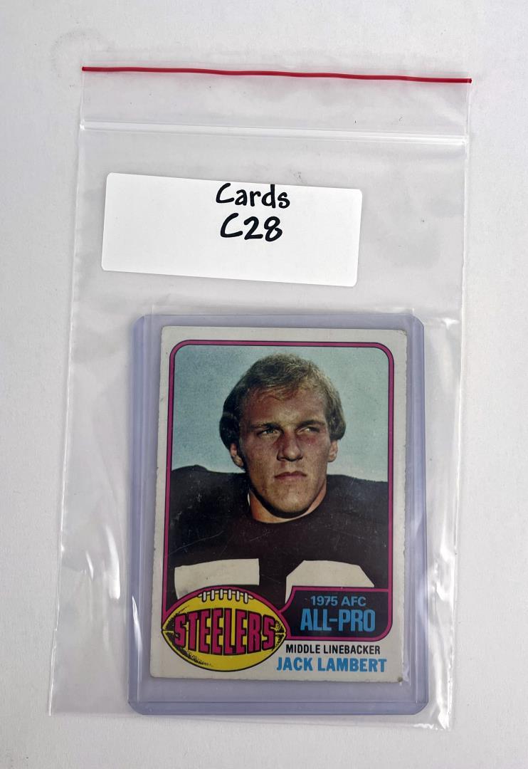 1976 Topps Jack Lambert 220 Rookie Football Card