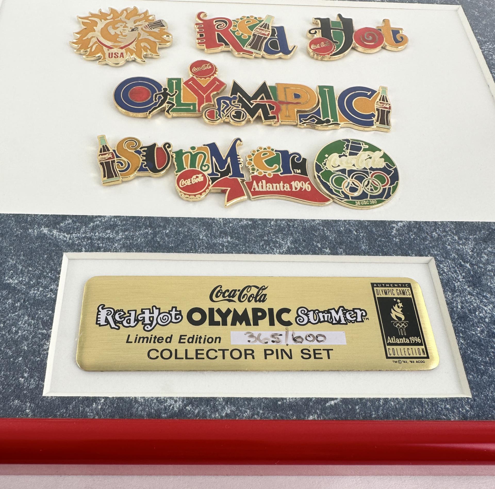 1996 Coca Cola Red Hot Olympic Summer Pin Set