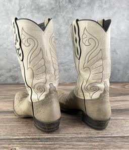Loveless Custom Ostrich Cowboy Boots