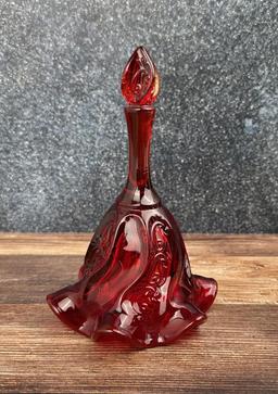 Fenton Paisley Glass Bell