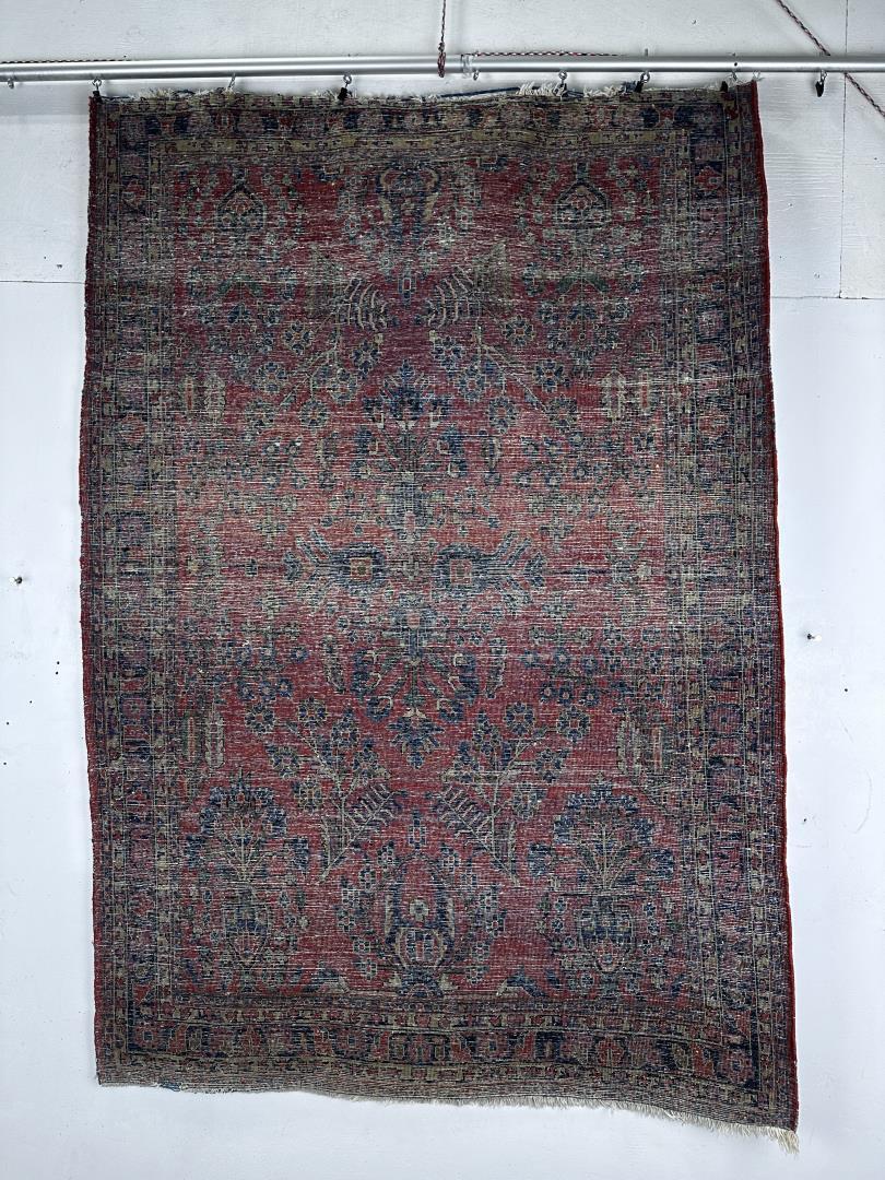 Antique Persian Heriz Oriental Rug