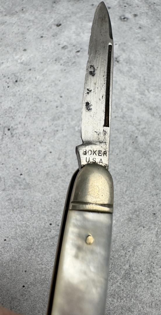 Boker 2154 Mother of Pearl Handle Pocket Knife