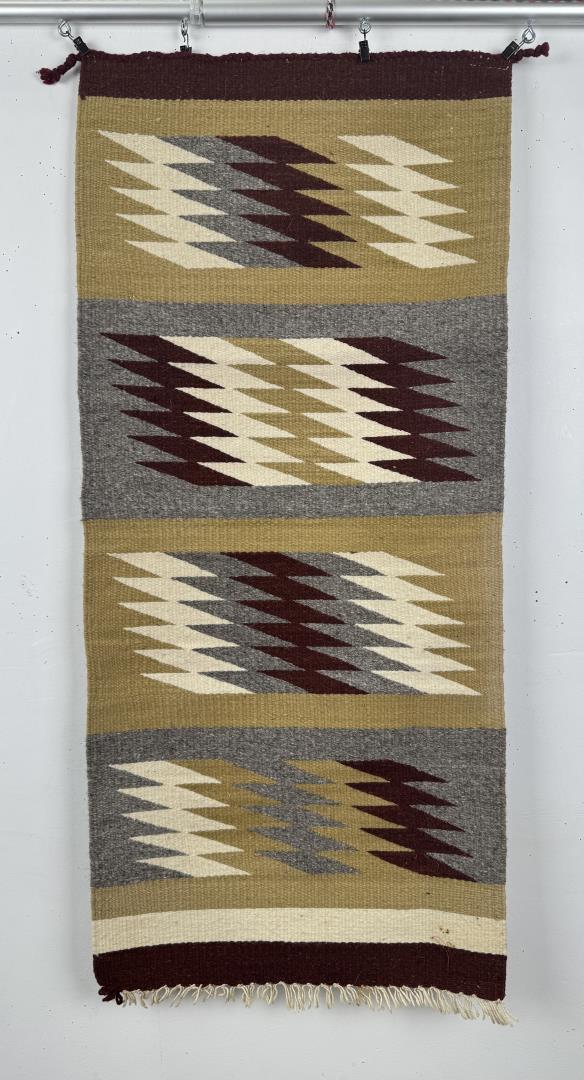 Navajo Indian Saddle Blanket Rug Chinle