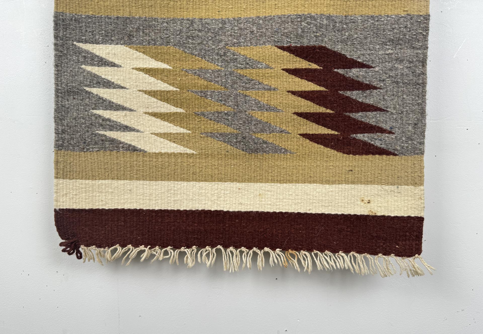 Navajo Indian Saddle Blanket Rug Chinle