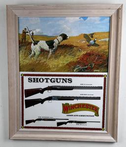 Winchester Shotguns Store Display Sign Poster
