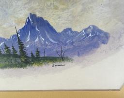 JD Mackin Montana Glacier Park Gouache Painting