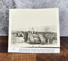 WWI WW1 US Army 301st Tank Btn France Photo