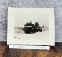 WWI WW1 US Army Disabled Tank Meuse France Photo