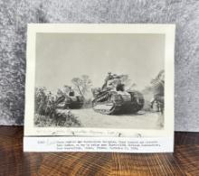 WWI WW1 US Army 326th Tank Argonne France Photo