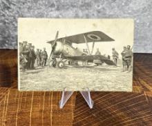 WWI WW1 German Captured Airplane RPPC