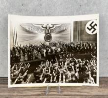 1938 Hitler Addresses Reichstag Photo