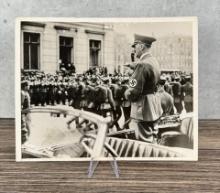 Hitler Salutes Party Parade Photo