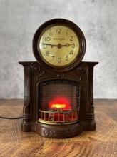 Mastercrafters Lighted Motion Fireplace Clock