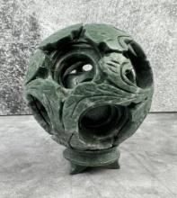 Chinese Carved Stone Puzzle Ball