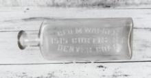 Geo M. Walker Denver Colorado Pharmacy Bottle