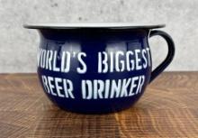 Worlds Biggest Beer Drinker Chamber Pot Mug