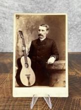 Occupational Musician Cabinet Card Photo