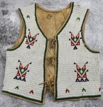 Sioux Native American Indian Beaded Vest