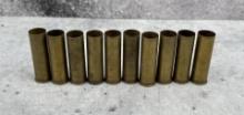10 Remington Brass Shotgun Shells 12ga