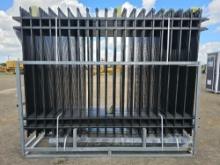 NEW/ UNUSED Galvanized 10 Foot Steel Fence