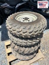 Set of 4 ATV Wheel and Tires