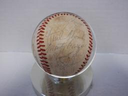 1970'S LOS ANGELES DODGERS SIGNED BASEBALL. TOM LASORDA, SON SUTTON, R SUTCLIFFE, K BRETT & OTHERS