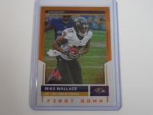 2017 PANINI SCORE MIKE WALLACE RARE FIRST DOWN SSP #D 06/10 RAVENS