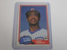 1981 TOPPS TRADED BASEBALL #756 LEON DURHAM ROOKIE CARD CHICAGO CUBS RC