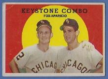 1959 Topps #408 Luis Aparicio Nellie Fox Keystone Combo Chicago White Sox