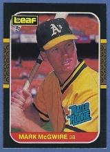 Sharp 1987 Leaf #46 Mark McGwire RC Oakland Athletics