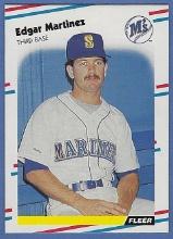 High Grade 1988 Fleer #378 Edgar Martinez RC Seattle Mariners