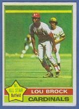 High Grade 1976 Topps #10 Lou Brock St. Louis Cardinals
