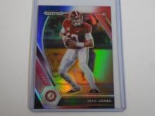 2021 PANINI PRIZM DRAFT MAC JONES RED WHITE BLUE PRIZM ROOKIE CARD RC ALABAMA