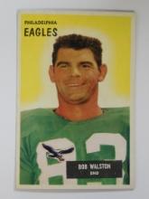 1955 BOWMAN FOOTBALL #13 BOB WALSTON PHILADELPHIA EAGLES VERY NICE SHARP