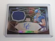 2018 PANINI OBSIDIAN KYLE LAUELETTA ROOKIE PATCH AUTOGRAPH #D 076/100