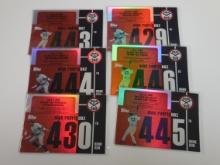 2007 TOPPS BASEBALL ALEX RODRIGUEZ ROAD TO 500 HOLOFOIL CARD LOT