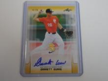 2017 LEAF PERFECT GAME GARRETT EVANS AUTOGRAPHED ROOKIE CARD #D 4/25