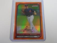 2008 BOWMAN CHROME ASDRUBAL CABRERA ORANGE REFRACTOR CARD #D 11/25