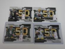 2015 TOPPS CHROME SUPER BOWL 50 DIE CUT LOT BREES RODGERS FAVRE ROETHLISBERGER