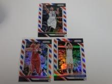 2018-19 PANINI PRIZM TIM DUNCAN YAO MING DIRK NOWITZKI RED WHITE BLUE PRIZM LOT SP