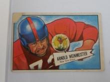 1952 BOWMAN FOOTBALL SMALL #101 ARNIE ARNOLD WEINMEINSTER NEW YORK GIANTS