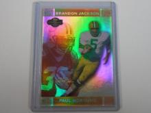 2007 TOPPS CO-SIGNERS BRANDON JACKSON PAUL HORNUNG GOLD REFRACTOR 34/50