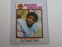 1979 TOPPS FOOTBALL EARL CAMPBELL RECORD BREAKER ROOKIE CARD OILERS HOF RC