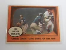 1961 TOPPS FOOTBALL #94 CHARLIE CONERLY FOOTBALL HIGHLIGHTS NEW YORK GIANTS