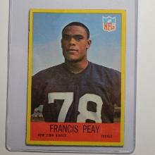 1967 PHILADELPHIA FOOTBALL #117 FRANCIS PEAY NEW YORK GIANTS