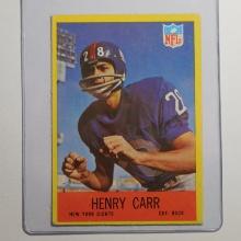 1967 PHILADELPHIA FOOTBALL #110 HENRY CARR NEW YORK GIANTS